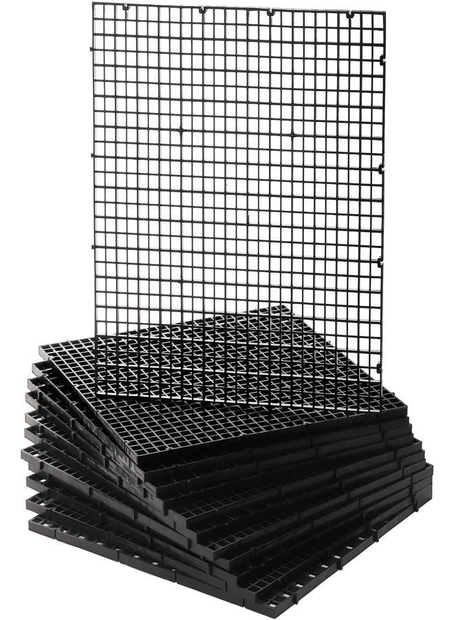 Okllen 12 Pack Aquarium Fish Tank Divider Plastic Egg Crate, Bottom Tray Grid Isolation, Plastic Egg Crate Grid Divider Tray for Mixed Breeding Light Diffuser - Image 1